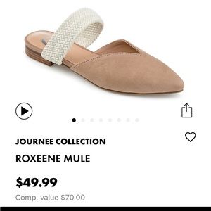 Journee Collection Roxeene Mule Flat - Brand new
